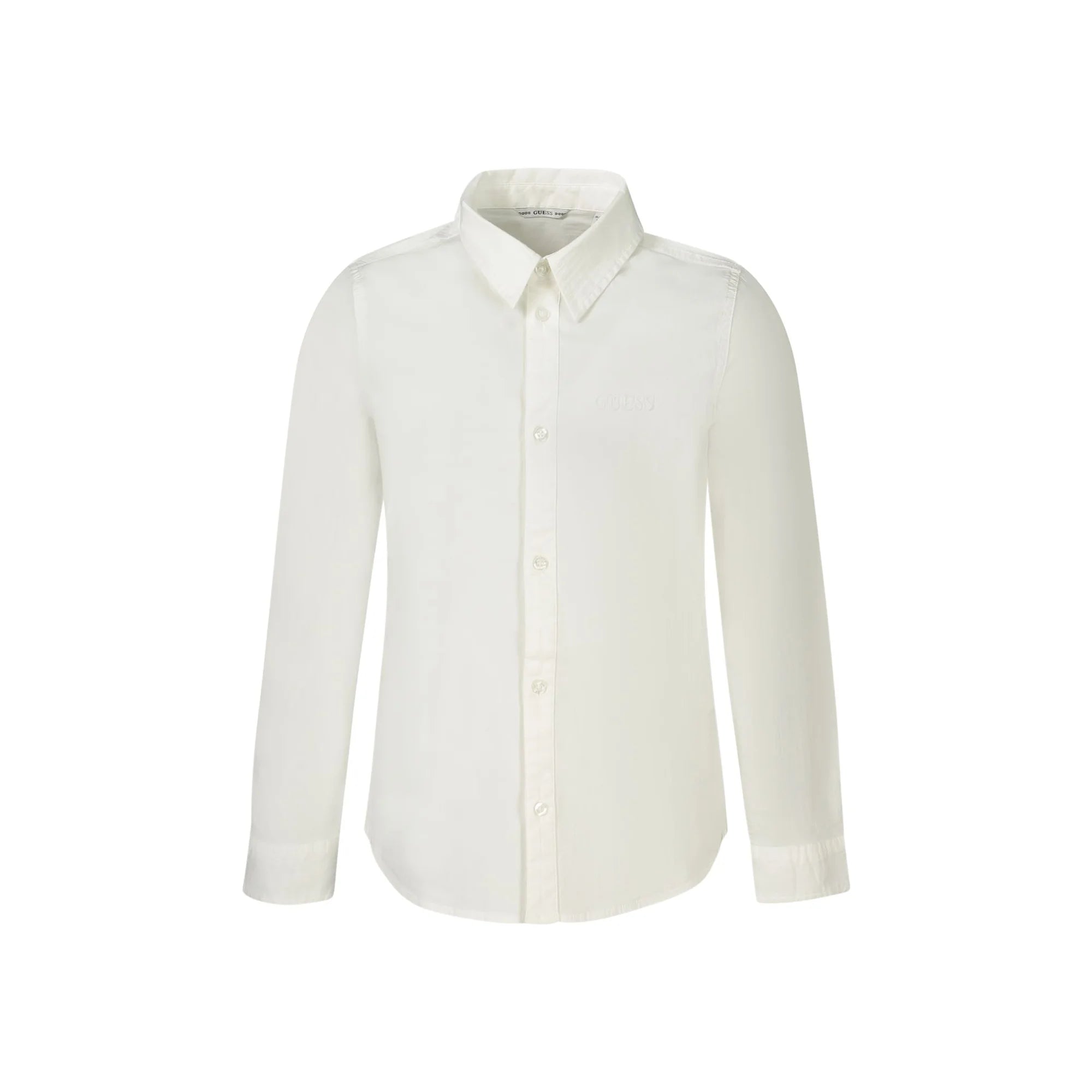 Guess Jeans Camicia Maniche Lunghe Bambino Bianca Ricamo Camicie Bianco - foto prodotto